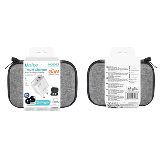 CARGADOR UNICO HC6033 PD 65W USB A+C
