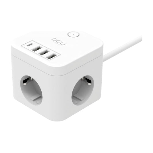 REGLETA DCU 37400110 CUBO 3 TOMAS+4USB