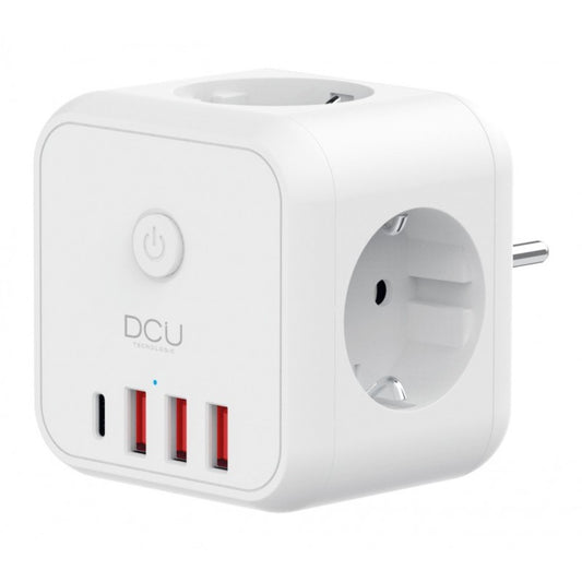 REGLETA DCU 37400120 CUBO 3 TOMAS+4USB