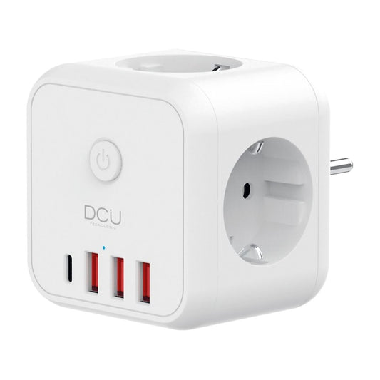 REGLETA DCU 37400120 CUBO 3 TOMAS+4USB