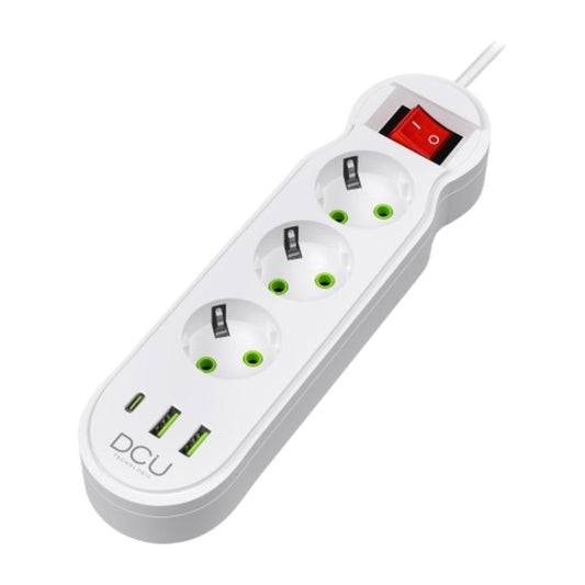 REGLETA DCU 37400103 3 TOMAS + 3 USB