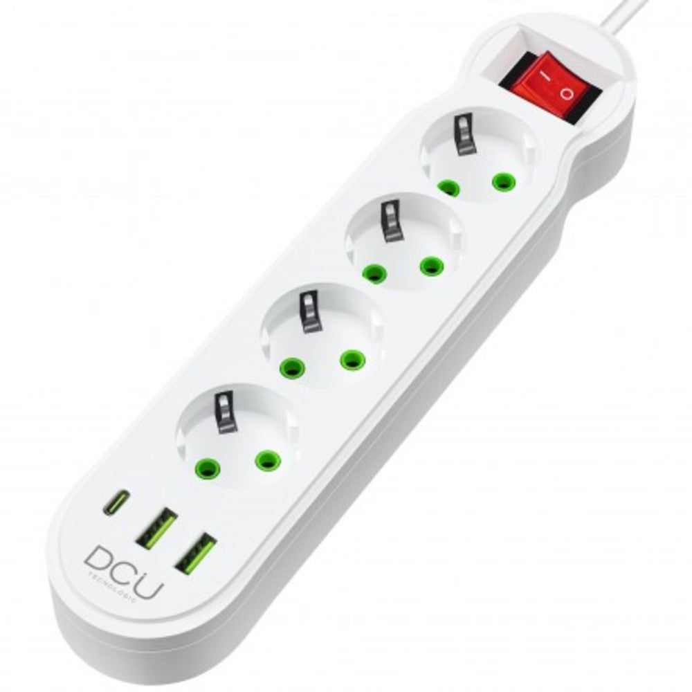 REGLETA DCU 37400104 4 TOMAS + 3 USB