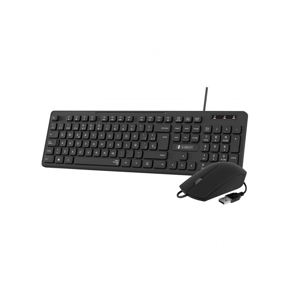 TECLADO+RATON SUBBLIM SUBKBC-CSSK01 SLIM
