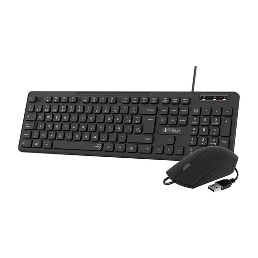 TECLADO+RATON SUBBLIM SUBKBC-CSSK01 SLIM