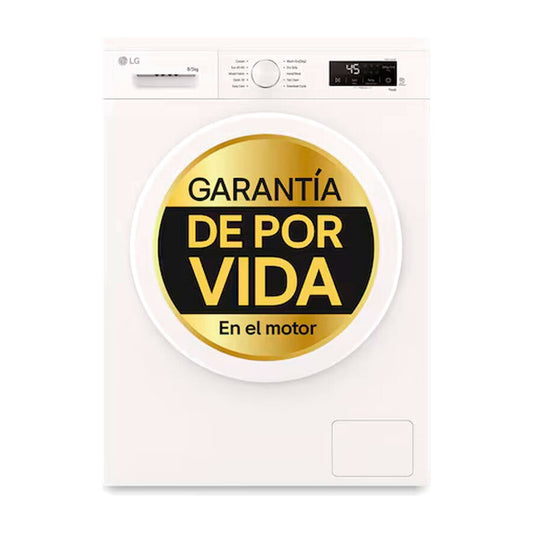 LAVADORA LG W4X1085NWH A/E 8/5KG 1400RPM