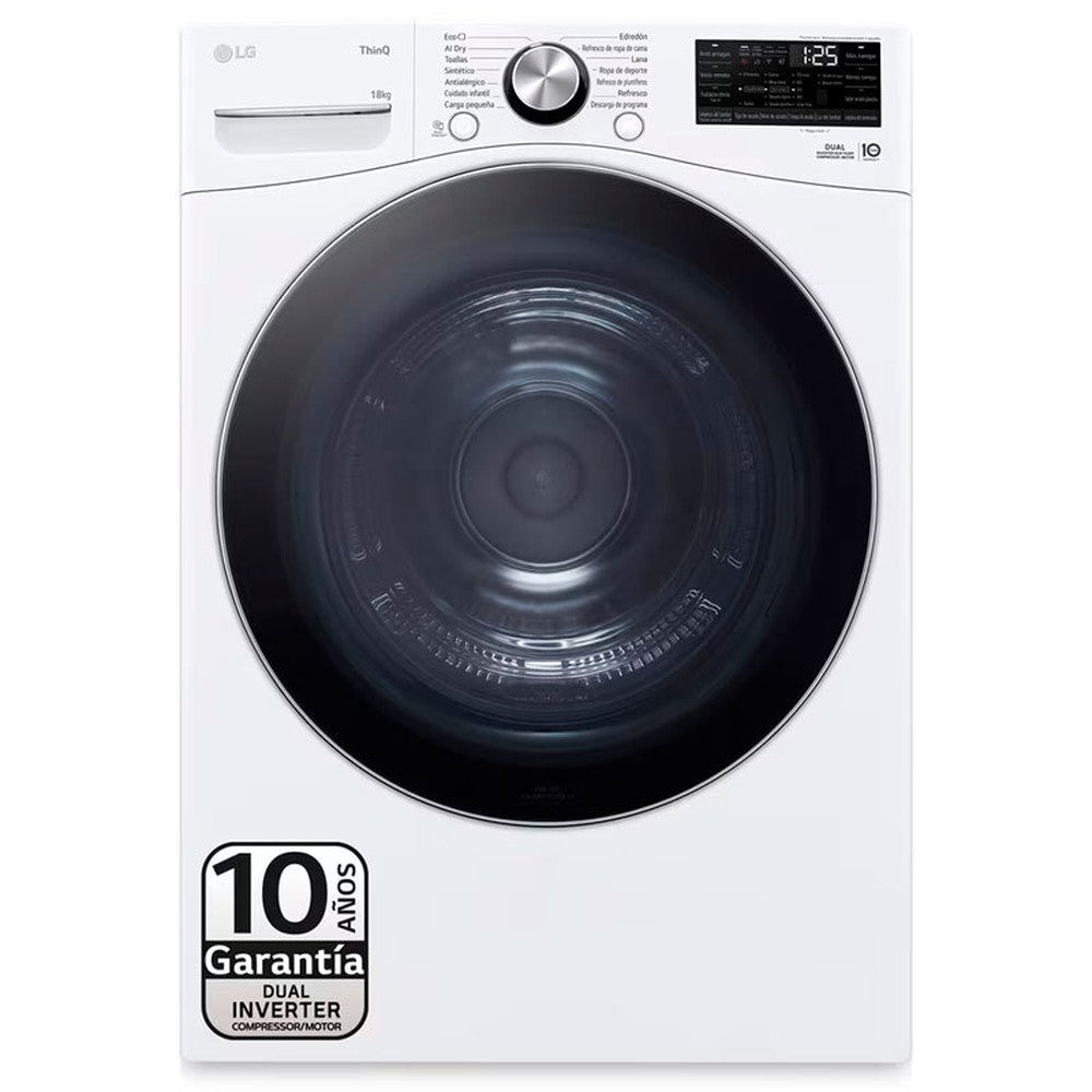 SECADORA LG RH18U8AVCW D 18KG B.CALOR