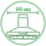 Campanas 90 cm