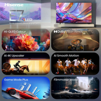 TVC HISENSE 75" LED 75E7S QLED 4K