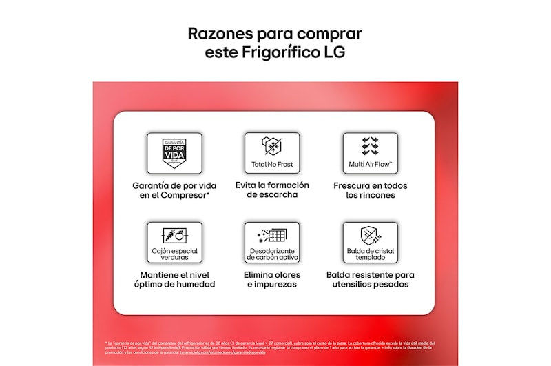 FRIG. LG GTBV22PYNJ E 145X55CM INOX