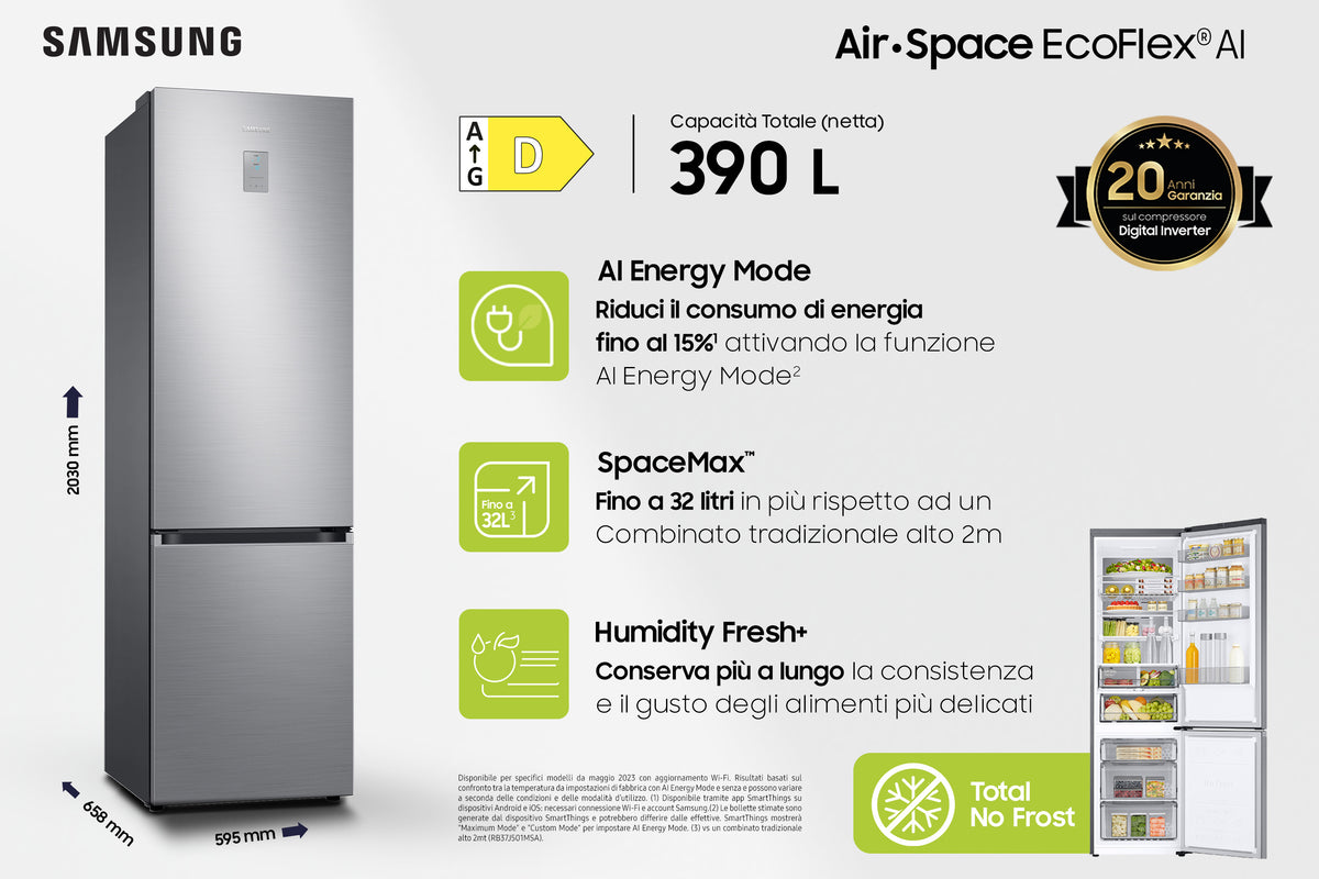 FRI.C SAMSUNG RB38C776DS9/EF NF D 203X59